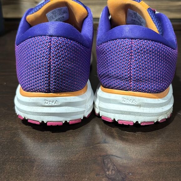 Brooks Revel 2 Purple Orange Running Walking Comfort Shoes Size 11.5 - Picture 9 of 11